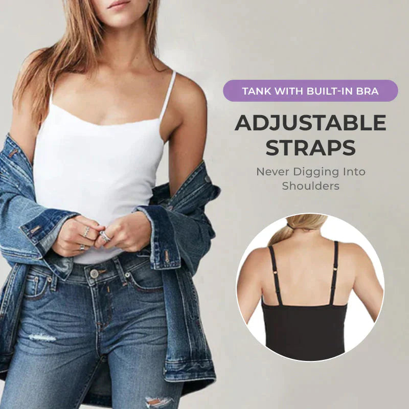 Tank With Built-In Bra - Hot Sale 50% OFF