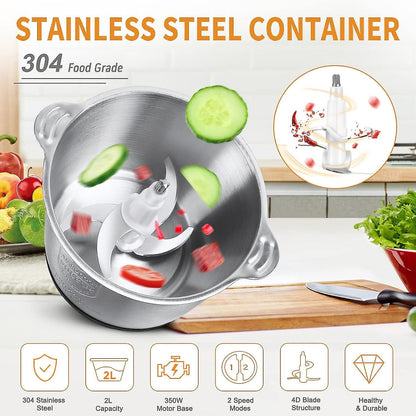 Stainless Steel Bowl Grinder - Grindpro™ (1 Year warrenty )